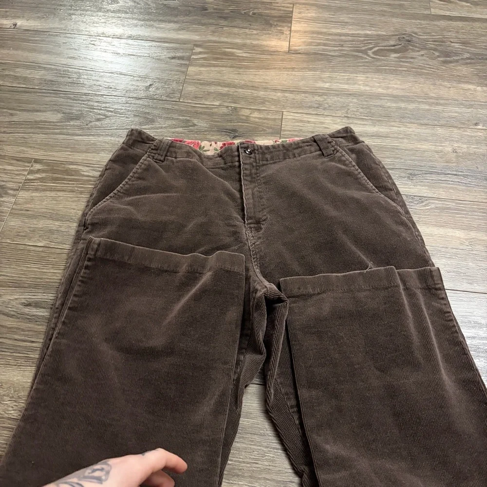Y2K does 70s Vintage Erika & Co Corduroy Flare Pants (Chocolate Brown) Size 14
